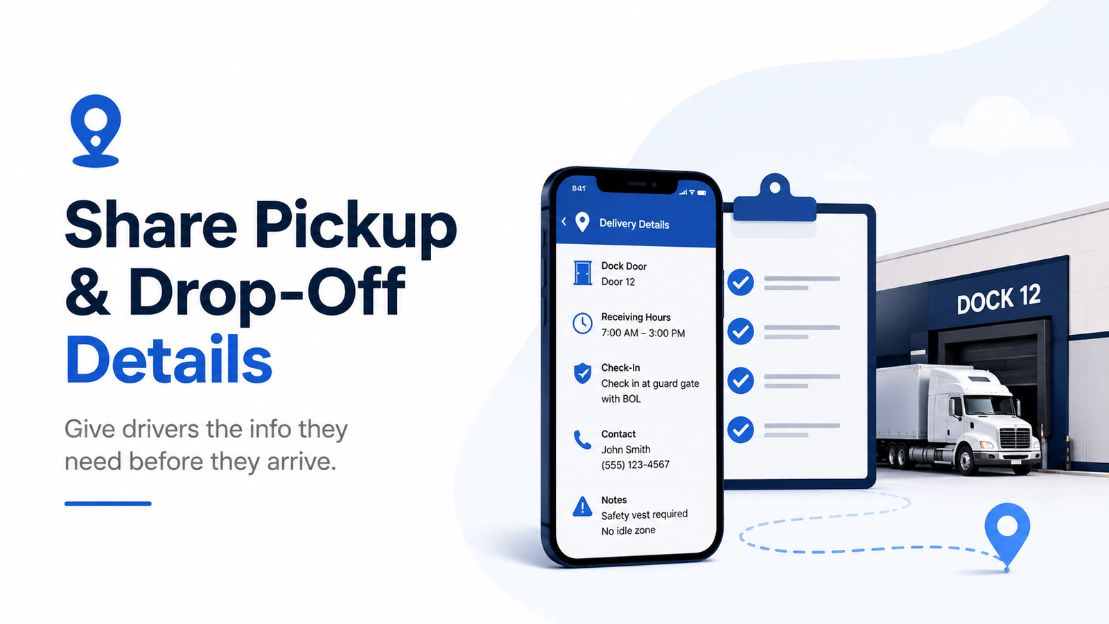 How to Share Pickup and Drop-Off Details with Your Drivers